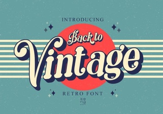Vintage Fonts for Modern Creative Projects