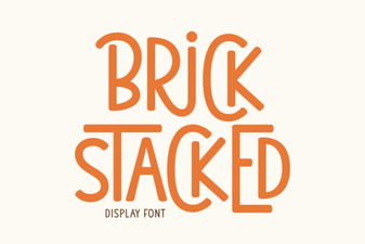 The Brick Stacked Font: Design Projects & Ideas