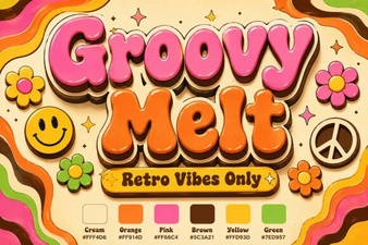 Groovy Melt Font for Playful Design Projects