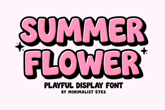 Summer Flower Fonts for Vibrant Designs & Projects
