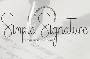 Signature Fonts for Clean, Creative Project Design
