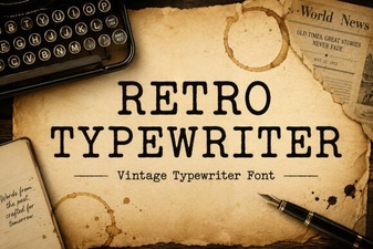 Give Your Designs a Vintage Touch with Retro Typewriter Fonts