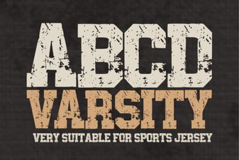 Abcd Varsity Font for Graphic Design Projects